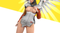 3D Mercy Overwatch ToastedMicrowave // 2560x1440 // 1.5MB // png
