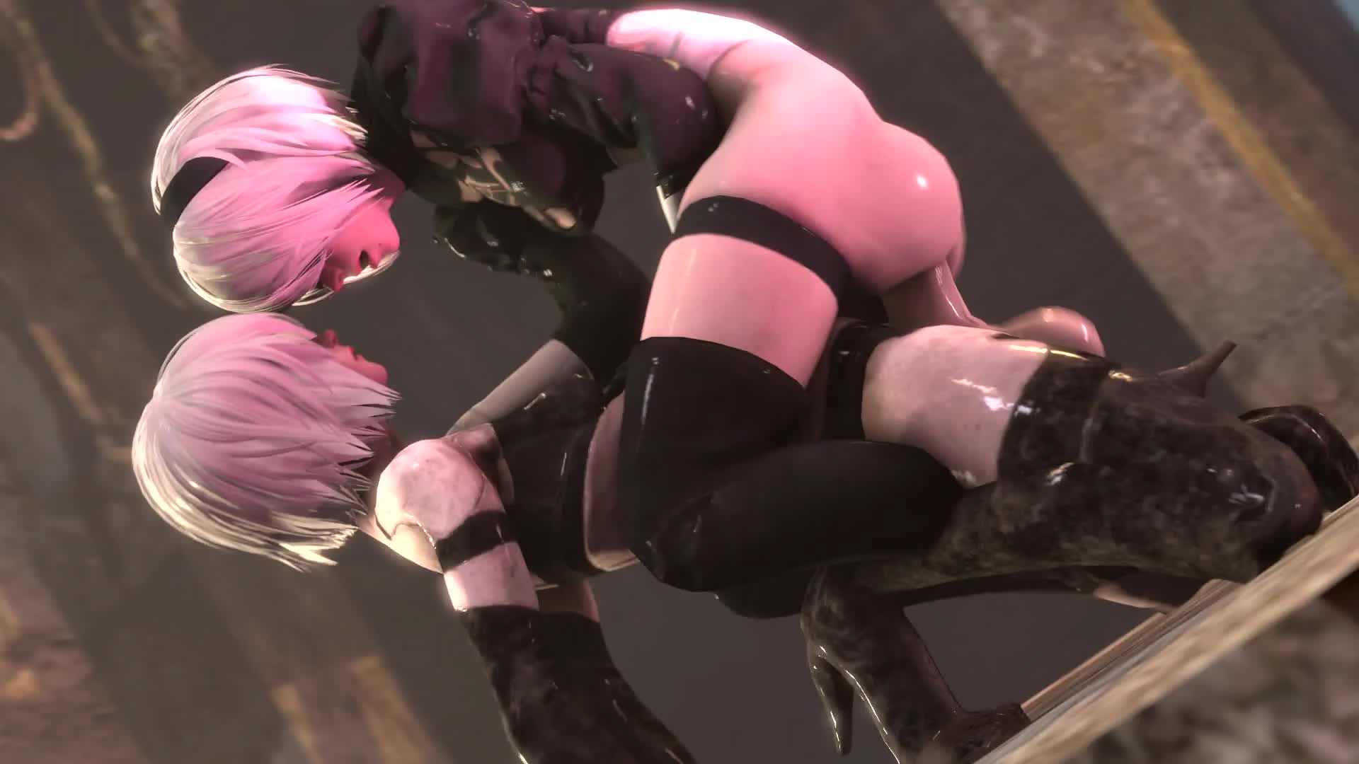 Android_2B Android_A2 Animated Blackjr Nier Nier_Automata Sound // 1920x1080 // 8.4MB // webm