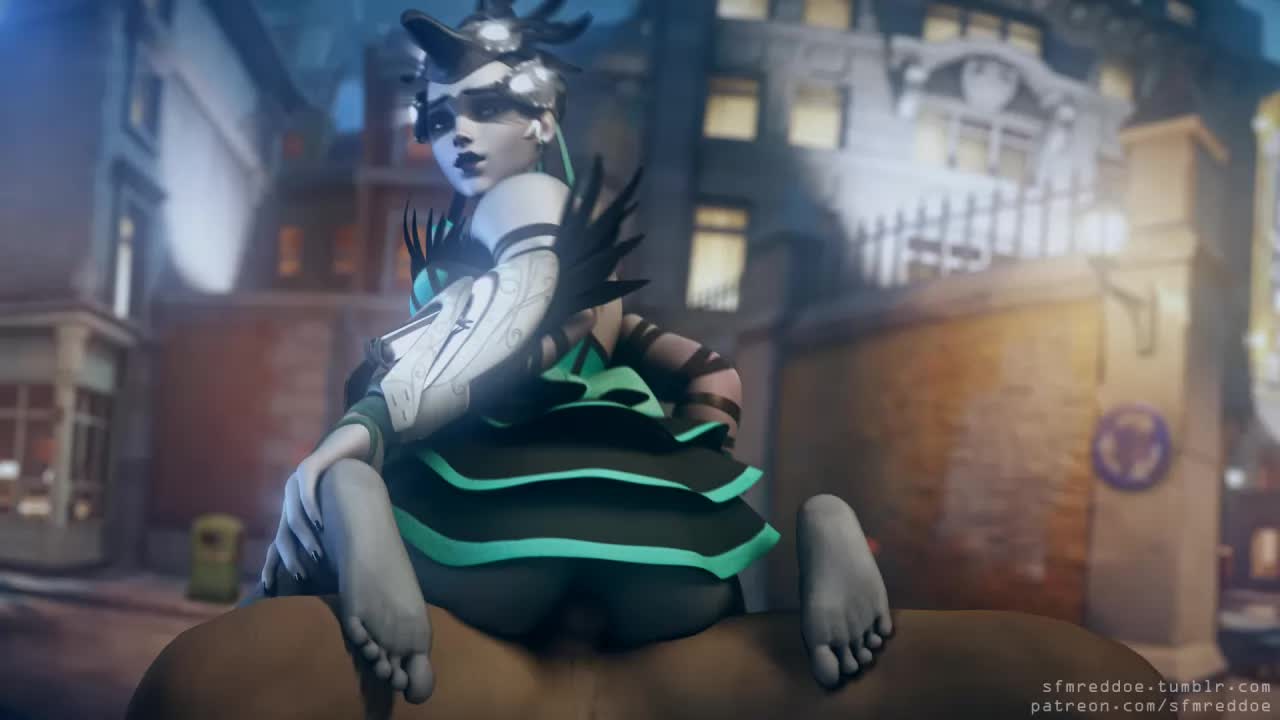 3D Animated Overwatch RedDoe Widowmaker // 1280x720 // 394.1KB // webm