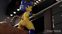 3D Animal_Crossing Animated Ankha Blender Sound // 1280x720, 21.1s // 1.7MB // mp4