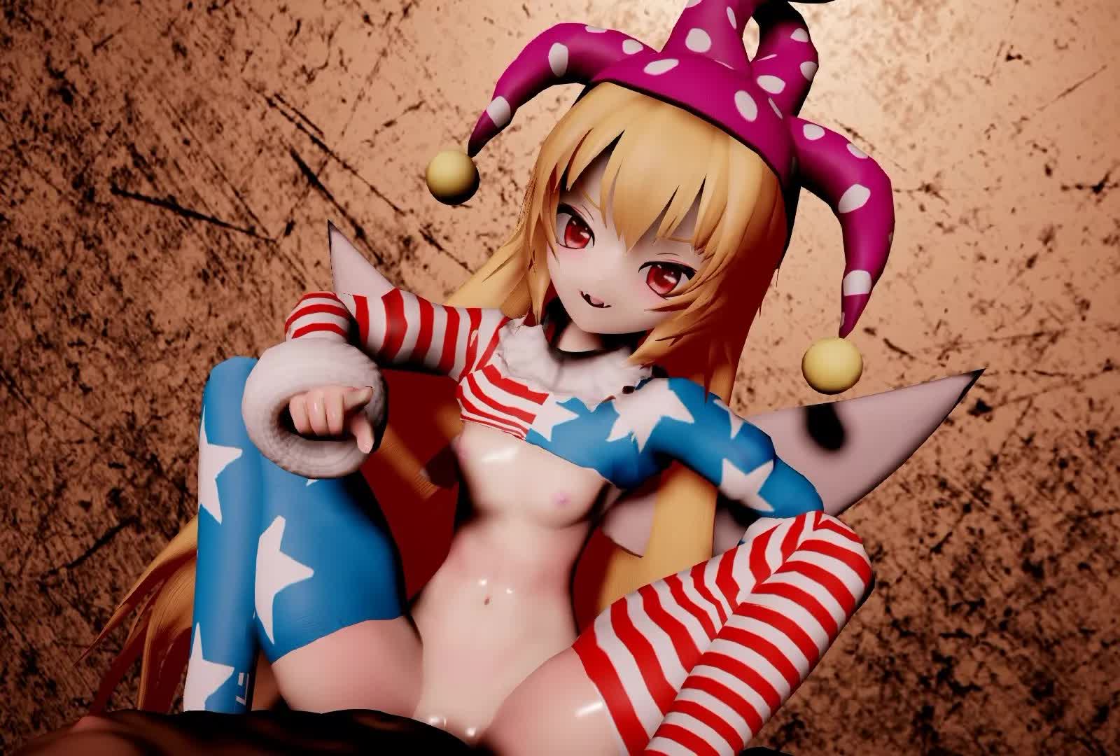 3D Animated Clownpiece MMD Touhou_Project // 1600x1080 // 10.4MB // webm