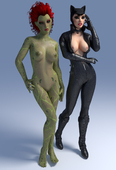 3D Batman_(Series) Catwoman DC_Comics Poison_Ivy dragonlord720 // 1024x1502 // 189.6KB // jpg