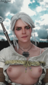 3D Blender Ciri The_Witcher The_Witcher_3:_Wild_Hunt zugronc // 1080x1920 // 2.6MB // png