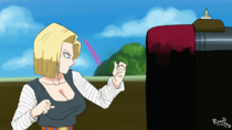 Android_18 Dragon_Ball_Z pinkpawg // 1266x712 // 1.9MB // gif