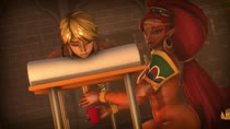 3D Animated Link Sound The_Legend_of_Zelda Urbosa gerudo movealongmate // 960x540 // 19.6MB // webm