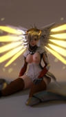 3D Blender Mercy Overwatch Sk3lly // 1080x1920 // 2.2MB // png