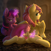 Fluttershy My_Little_Pony_Friendship_Is_Magic Twilight_Sparkle // 1280x1280 // 1.3MB // png