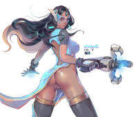 Change_(artist) Overwatch Symmetra // 5511x4724 // 6.9MB // jpg