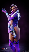 3D Blender Overwatch Sombra fireboxstudio // 1620x2880 // 1.2MB // jpg