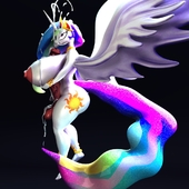 3D My_Little_Pony_Friendship_Is_Magic Princess_Celestia endlessillusion_(artist) // 1080x1080 // 217.4KB // jpg