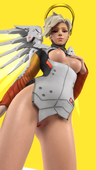 3D Mercy Overwatch ToastedMicrowave // 1440x2560 // 2.1MB // png
