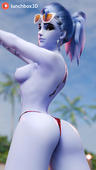 3D Lunchbox_3D Overwatch Widowmaker // 1440x2560 // 2.0MB // png