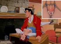 Beauty_and_the_Beast Belle Disney_(series) Gaston Masquerade // 2090x1491 // 302.9KB // jpg
