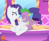 My_Little_Pony_Friendship_Is_Magic Rarity Spike_(MLP) // 1073x902 // 406.5KB // png
