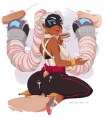 Arms Twintelle merunyaa // 1100x1224 // 847.4KB // png