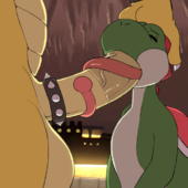 Animated Bowser Komponi Super_Mario_Bros Yoshi // 1024x1024 // 1.3MB // gif