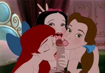 Animated Beauty_and_the_Beast Belle Crossover Disney_(series) Princess_Ariel Snow_White Snow_White_and_the_Seven_Dwarfs The_Little_Mermaid_(film) rooler34 // 1560x1080 // 935.2KB // webm