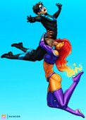 Nightwing Starfire Teen_Titans pumpkinsinclair // 1731x2421 // 1.4MB // jpg