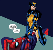 Hors Laura_Kinney Marvel Peter_Parker Spider-Man Spider-Man_(Series) Wolverine X-23 // 1600x1484 // 811.9KB // jpg
