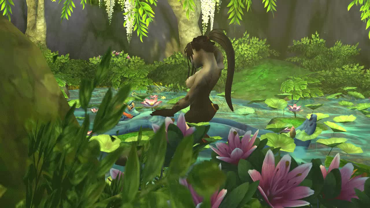 3D Animated Pandaren Troll World_of_Warcraft medeister // 1280x720 // 2.0MB // webm