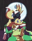 Animated Digimon FuzzAmorous Renamon // 1080x1400 // 1.2MB // webm