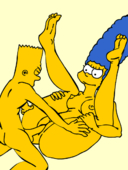 Animated Bart_Simpson Marge_Simpson The_Simpsons // 432x576 // 182.2KB // gif