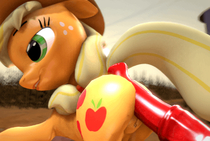 3D Animated Applejack My_Little_Pony_Friendship_Is_Magic Source_Filmmaker fishimira // 800x536 // 6.2MB // gif