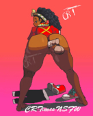 Animated CarriedTimes Kimberly_(Street_Fighter) Street_Fighter Street_Fighter_6 // 596x744 // 4.8MB // gif