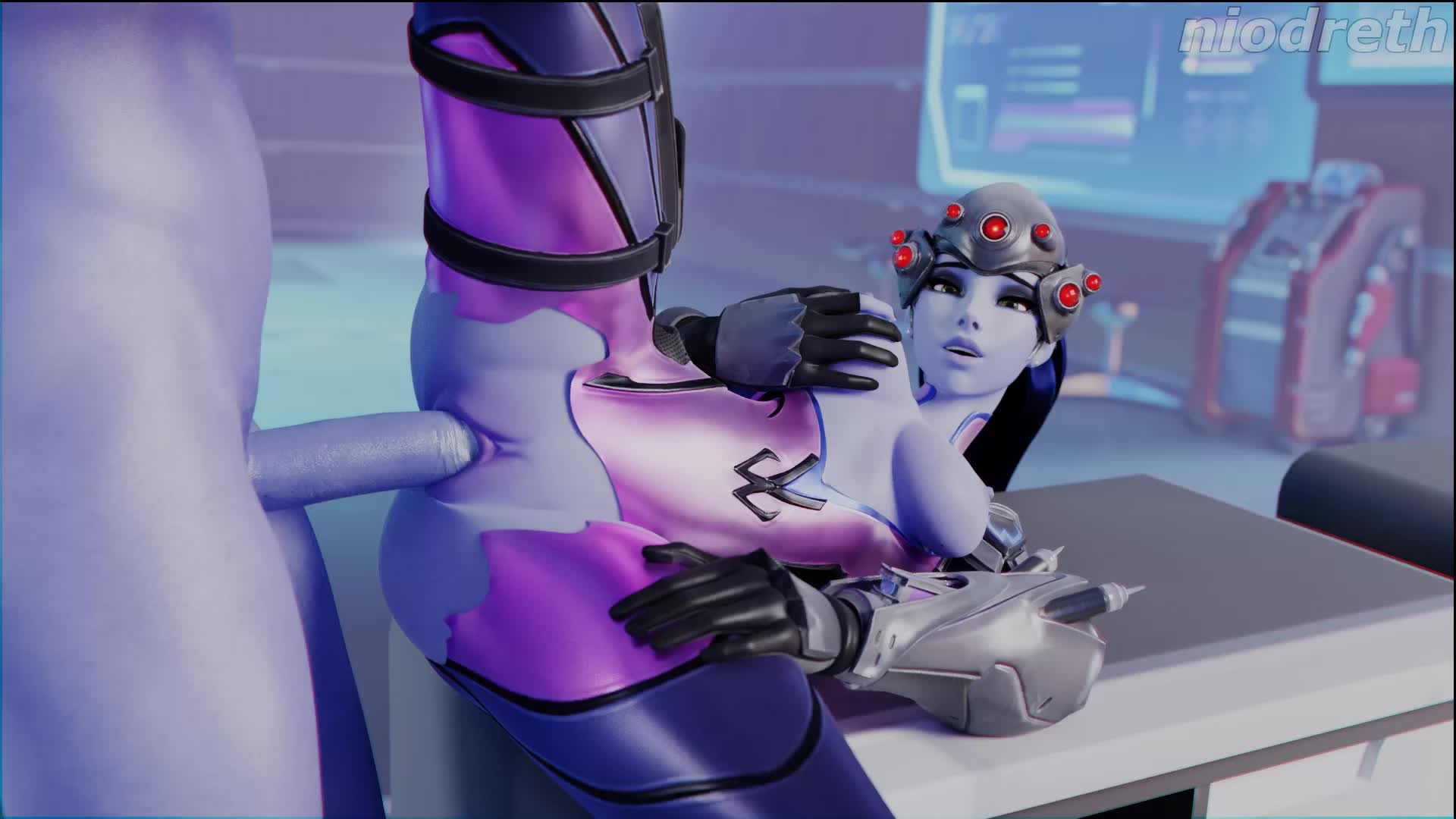 3D Animated Blender Overwatch Sound Widowmaker niodreth // 1920x1080 // 5.0MB // webm