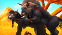 Animated Runiclodges Tauren Worgen World_of_Warcraft // 602x339 // 7.6MB // gif