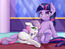 Fearingfun My_Little_Pony_Friendship_Is_Magic Sweetie_Belle Twilight_Sparkle // 1280x971 // 1.3MB // png