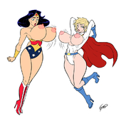 DC_Comics Gerph Power_Girl Wonder_Woman // 1000x1001 // 324.2KB // jpg