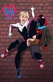Gwen_Stacy Miles_Morales Spider-Man:_Into_the_Spider-Verse stickymon // 3300x5100 // 1.3MB // jpg
