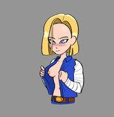 Android_18 Dragon_Ball_Z Lewd_Dewd // 1446x1494 // 324.9KB // png