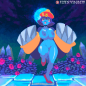 Animated Darkstalkers Hsien-Ko TwistedGrim // 1920x1920 // 28.2MB // gif