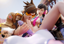 3D Blender D.Va JustFuta Overwatch Tracer Widowmaker // 3840x2696 // 556.6KB // jpg