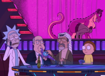 Animated Morty_Smith Rick_Sanchez Rick_and_Morty Roo_Cat interstellar_demon_stripper // 1080x777 // 995.3KB // gif