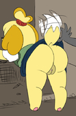 Animal_Crossing Isabelle Mutee // 523x800 // 149.7KB // png