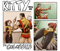JJFrenchie Kitty_Pryde Marvel Shadowcat X-Men colossus // 950x801 // 1.2MB // gif