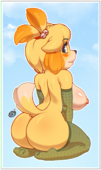 Animal_Crossing Isabelle rocketraptor // 712x1200 // 1.6MB // png