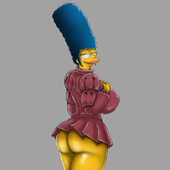 KarasuH Marge_Simpson The_Simpsons // 1000x1000 // 230.9KB // jpg