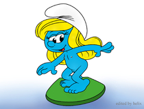 Smurfette The_Smurfs helix // 1974x1500 // 663.0KB // png