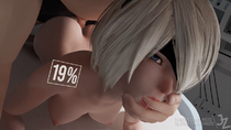 3D Android_2B Animated Nier Nier_Automata Sound junkerz // 1280x720, 22.3s // 2.3MB // mp4