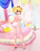 Black-Rayal Princess_Peach Super_Mario_Bros // 1280x1636 // 1.6MB // png