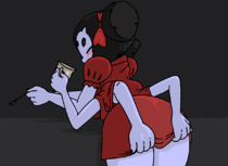 Animated Muffet Undertale chelodoy // 1200x873 // 2.0MB // gif