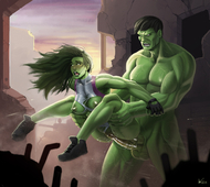 Avengers InCase Marvel_Comics She-Hulk_(Jennifer_Walters) The_Hulk_(Bruce_Banner) // 1325x1183 // 751.0KB // jpg