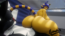 3D Animal_Crossing Animated Ankha rumakis // 1920x1080, 10.1s // 11.9MB // mp4