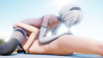 3D Android_2B Android_9S Jim994 Nier_Automata // 1280x720 // 727.1KB // png