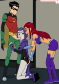 Incognitymous Raven Robin Starfire Teen_Titans // 2500x3500 // 1.3MB // png