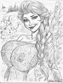 2014 Disney_(series) Elsa_the_Snow_Queen Frozen_(film) Julius_Zimmerman Olaf // 442x576 // 121.0KB // jpg